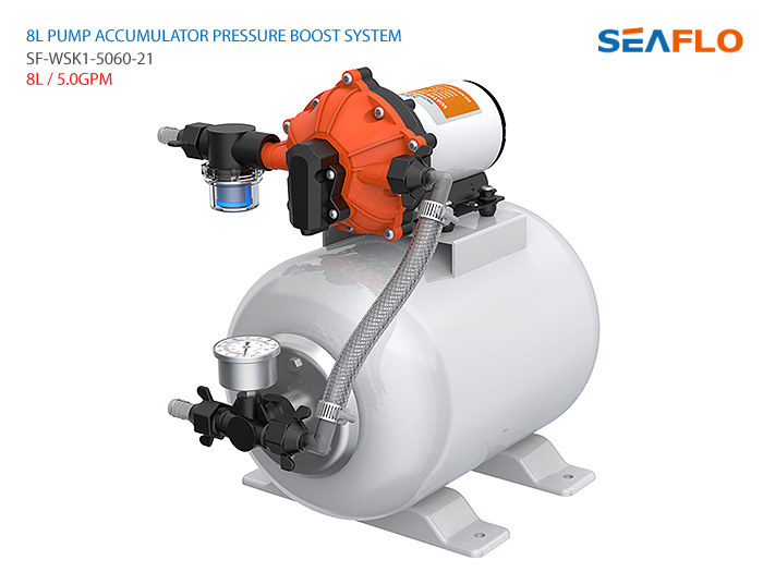 펌프 어큐뮬레이터 프레셔 부스트 시스템
