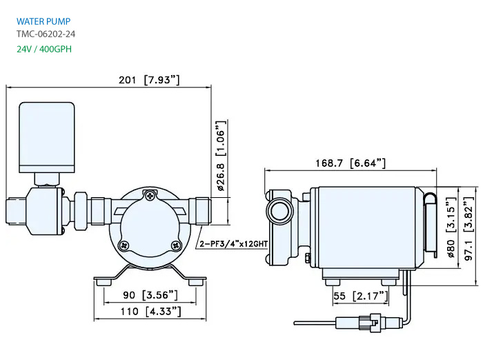 자동 수압유지 물펌프 (24V)